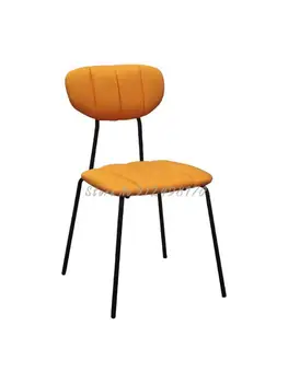 Роскошный обеденный стул Nordic Light Домашний Современный минималистичный Ресторанный Сетчатый стул с красной спинкой Кафе Минималистичный Итальянский Обеденный стол