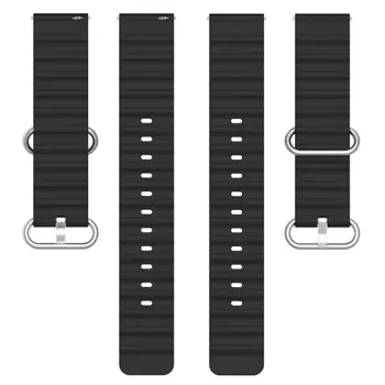 Силиконовый ремешок с двойной пряжкой для Samsung Galaxy Watch Ocean Strap 22 мм, универсальный водонепроницаемый смарт-браслет, защищающий от пота