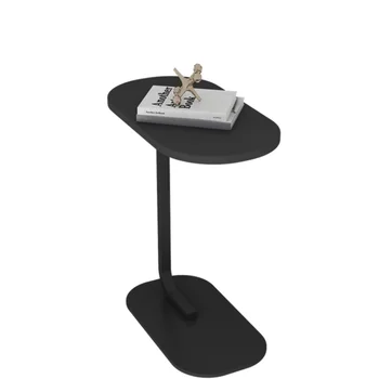 Скандинавский Современный минималистичный диван С-образной формы, Приставной столик из дерева, Небольшой овальный журнальный столик, прикроватный столик для гостиной, Домашняя мебель для помещений