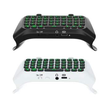 Совместимая с Блютузом Беспроводная Мини-клавиатура для контроллера ps5 с Зеленой подсветкой для Обмена сообщениями в Игре LiveChat 24BB