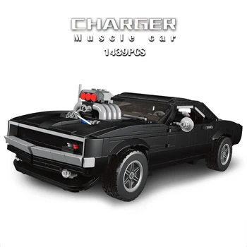 Строительные блоки Challenger Super Racing Car Speed Champion American Muscle Bricks Модель Moc Детские авто Игрушки для мальчиков Подарки