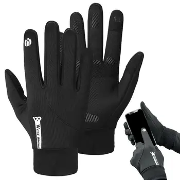 Термальные перчатки Мужские Ветрозащитные перчатки с полными пальцами, Теплое зимнее снаряжение для езды на велосипеде, бега, катания на лыжах, альпинизма, езды на мотоцикле