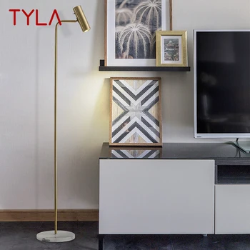Торшер TYLA в скандинавском стиле, минимализм, современная семейная гостиная, спальня, Креативный светодиодный декоративный светильник