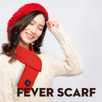 Уличный шарф-грелка, Usb Электрический умный шарф, Зимняя грелка, пара теплых шарфов из углеродного волокна