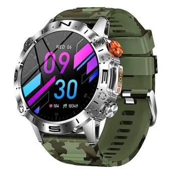 Умные часы K59, 1,43-дюймовые AMOLED, мужские умные часы для спорта на открытом воздухе, 360 мАч, пульсометр, Bluetooth-вызов, наручные часы