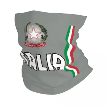 Флаг Италии Зимняя Повязка на голову, Грелка для шеи, Походный Охотничий Шарф-трубка, Дизайн спортивной команды Италии, Бандана для лица, Гетры