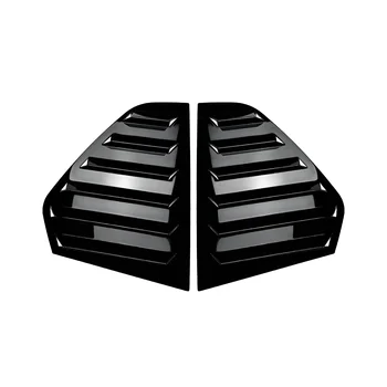 Ярко-черная накладка жалюзи на четверть вентиляционного отверстия на задней стороне заднего стекла для Volkswagen Golf MK8 2020 2021 2023